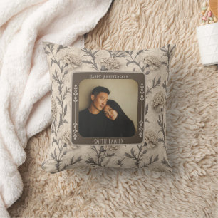 Elegante Eltern Hochzeit Jubiläum Wurf Kissen