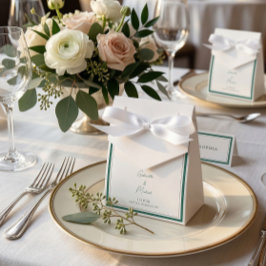 Elegante Emerald Green Gastgeschenk Hochzeit Box Geschenkschachtel