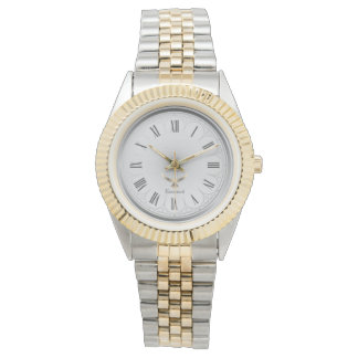 Elegante Engel-Christus-Taube Zweiton Custom Armbanduhr