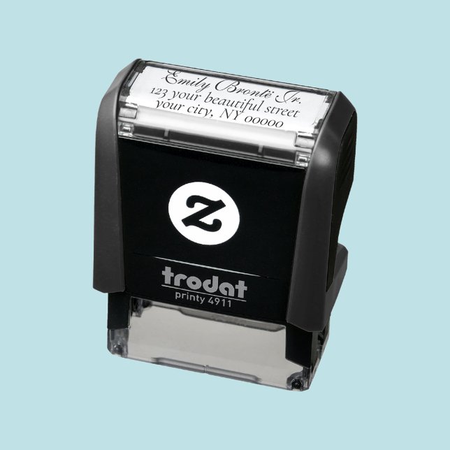 Elegante English Cursive Rücksendeadresse Permastempel (Von Creator hochgeladen)