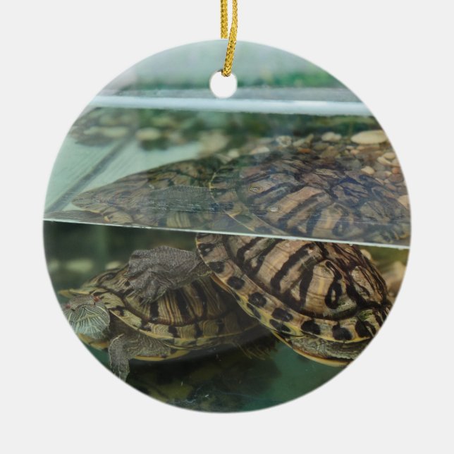 Elegante, erdgeschmückte Ferien Ornament (Vorne)