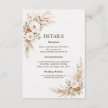 Elegante, erdige Hochzeitsdetails aus der Pampa-Bo