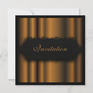Elegante Ereignisse Schokolade Schwarze Einladung