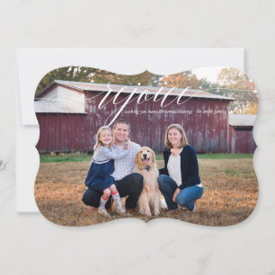 Elegante Erfrischungsreise Holiday Foto-Karte Feiertagskarte