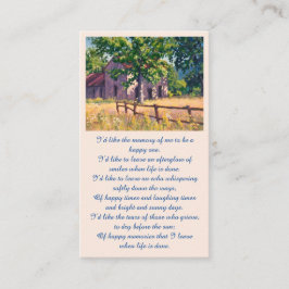 Elegante Erinnerungskarte Visitenkarte