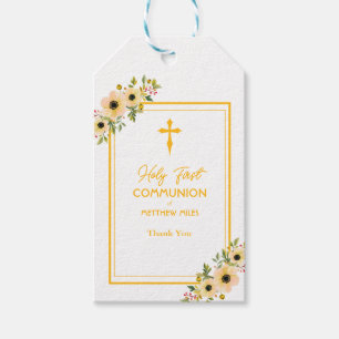 Elegante erste katholische Blumengemeinde Geschenkanhänger