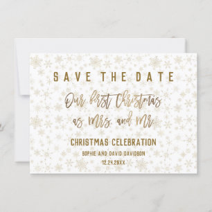 Elegante Erste Weihnachtsfeier Save the Date