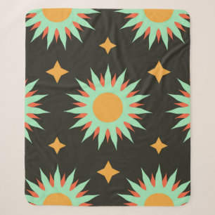 Elegante esoterische Formen nahtlose Musterkunst. Sherpadecke