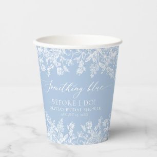 Elegante Etwas Blue Brautparty Paper Cup Pappbecher