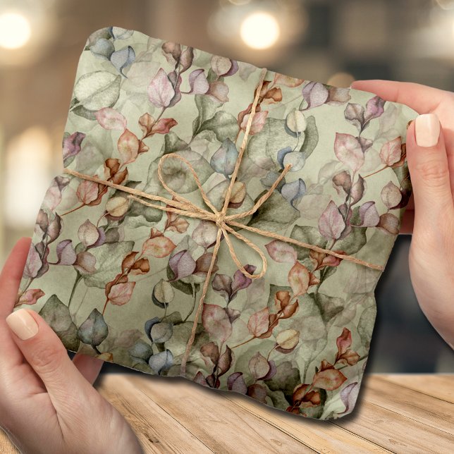 Elegante Eucalyptus-Blätter Seidenpapier (Von Creator hochgeladen)