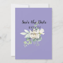 Elegante eucalyptus botanische Sommerhochzeit Save The Date