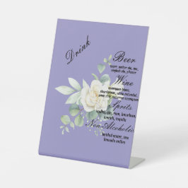 Elegante eucalyptus botanische Sommerhochzeit Sockelschild