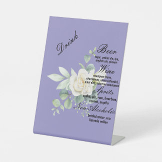 Elegante eucalyptus botanische Sommerhochzeit Sockelschild