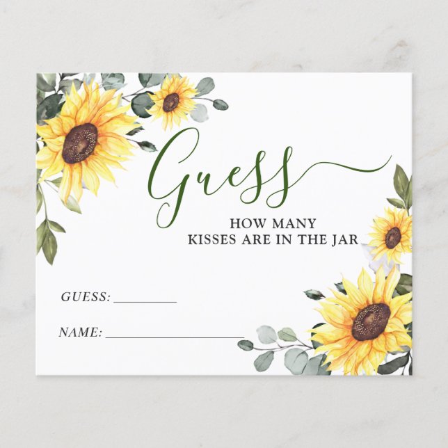 Elegante Eukalyptus rät wie viele Game Card (Vorderseite)