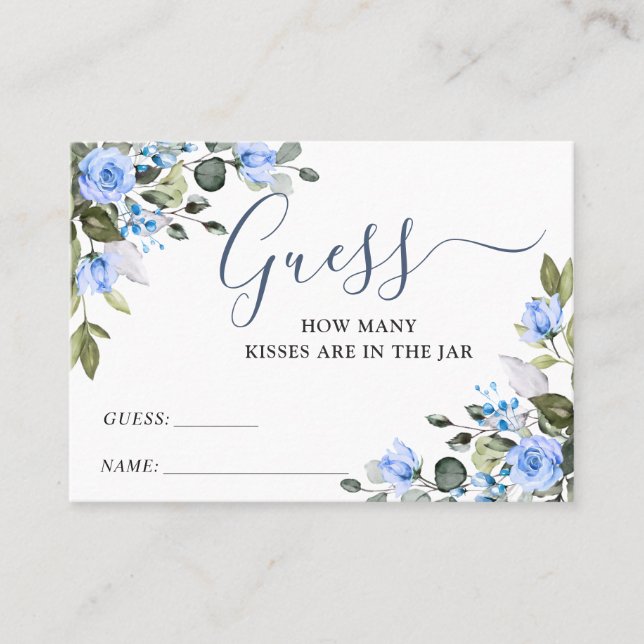 Elegante Eukalyptus rät wie viele Game Card Visitenkarte (Vorderseite)