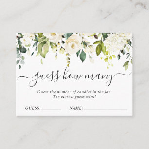 Elegante Eukalyptus rät wie viele Game Card Visitenkarte