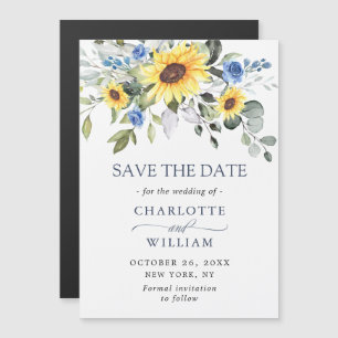 Elegante Eukalyptus Save the Date Magnetkarte
