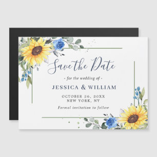 Elegante Eukalyptus Save the Date Magnetkarte