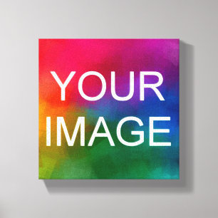 Elegante Event-Hochzeitsfamilien-Fotovorlage Leinwanddruck