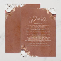 Elegante Exotic Boho Hochzeitdetails