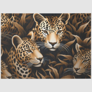 Elegante Exotic Cheetah Wildlife Print Decoupage Seidenpapier