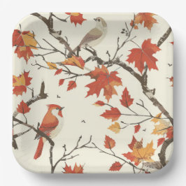 Elegante Fall Chinoiserie Papierplatte Pappteller
