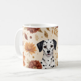 Elegante Fall Dalmatiner Floral Accents Kaffeetasse