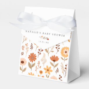 Elegante Fall Floral Baby Shower Geschenkschachtel