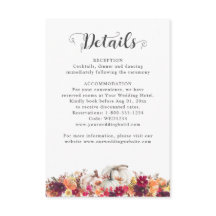 Elegante Fall Floral Pumpkin Hochzeit Details