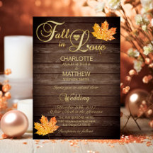 Elegante FALL in LIEBE Rustikale Holzhochzeit