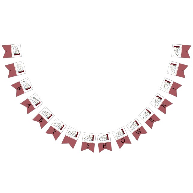 Elegante Falling Stars, Mädchendusche Wimpelkette (Alle)