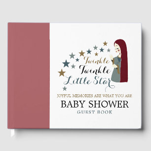 Elegante Fallsteine, Babydusche Gästebuch