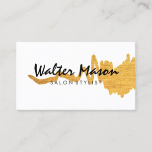 Elegante falsche Gold gebürstete Textur Visitenkarte