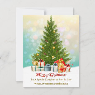 Elegante Familienweihnachtsgeschenke I Weihnachtsb Feiertagskarte