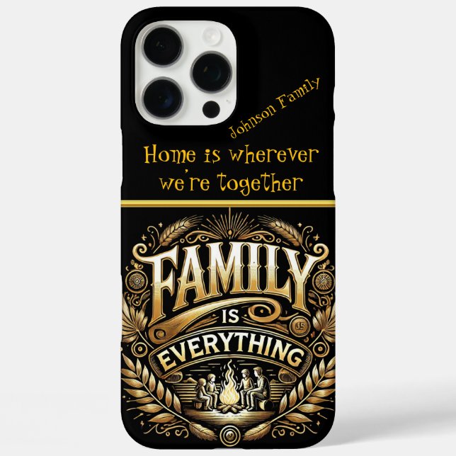 Elegante Family Beach Campfire Goldene Szene Kunst Case-Mate iPhone Hülle (Rückseite)