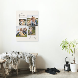 Elegante Family Fotos Collage Dekoration Canvas Pr Leinwanddruck