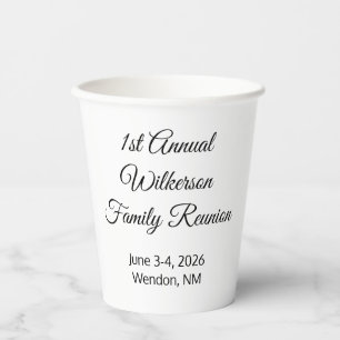 Elegante Family Wiedersehen Pappbecher