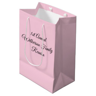 Elegante Family Wiedersehen Pink Mittlere Geschenktüte