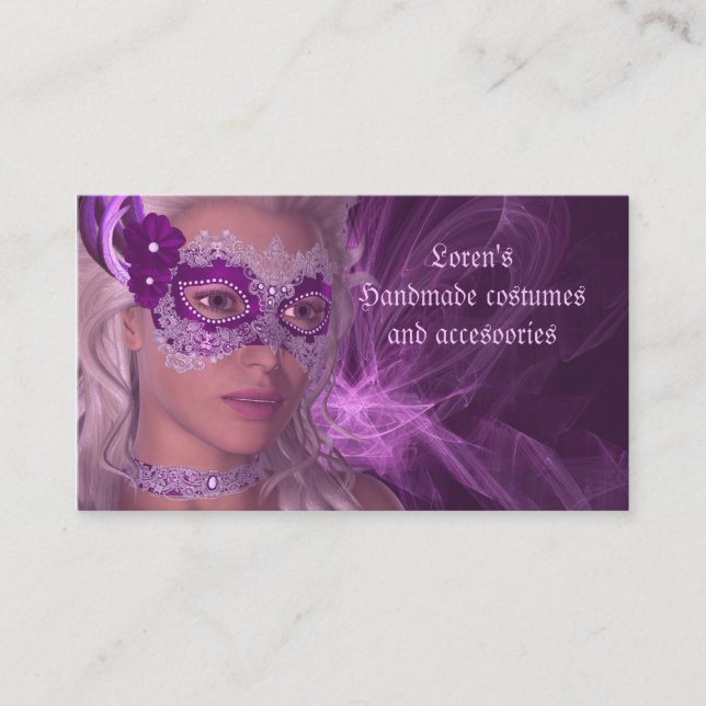 Elegante Fantasie Visitenkarte (Vorderseite)