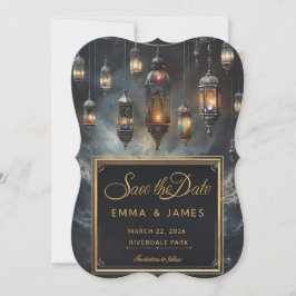 Elegante Fantasy Save the Date Einladung
