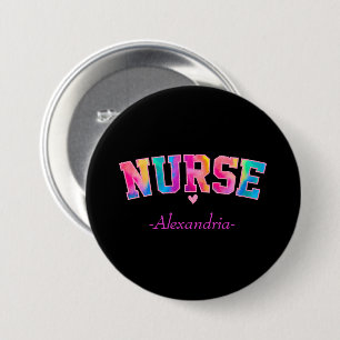 Elegante Farbe der Krankenschwester Button