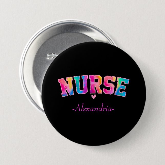 Elegante Farbe der Krankenschwester Button (Vorne & Hinten)
