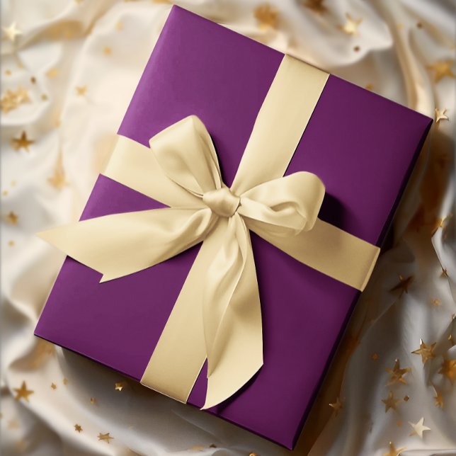 Elegante Farben - Deep Plum Geschenkpapier (Von Creator hochgeladen)