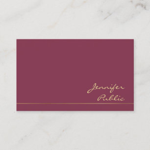 Elegante Farben Trendy Moderne Seide Finish Luxus Visitenkarte