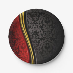 ELEGANTE FARBENFARBPATTER FÜR PARTY PAPPTELLER