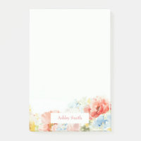 Elegante farbenfrohe Aquarellblumen oder Wildblume