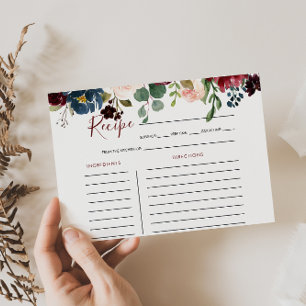 Elegante farbenfrohe Brautparty Rezept Karte