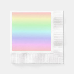 Elegante Farbenfrohe Regenbogenfarben Leichte Weic Serviette