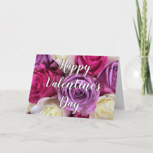 Elegante farbenfrohe Rosen Floral beste Freundin Karte