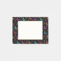 Elegante farbenfrohe Schmetterlinge auf schwarz